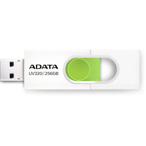 Флеш накопитель 256GB USB 3.2 Gen1 AUV320-256G-RWHGN White/Green, фото 