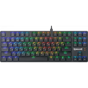 Механическая клавиатура Anubis RGB,тонкая,тихая,87клавиш,б.п. Redragon, фото 