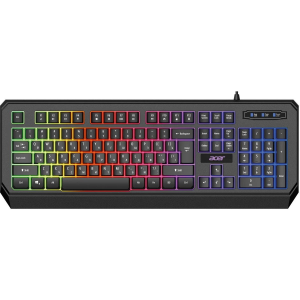Клавиатура Acer OKW300 черный USB for gamer LED (ZL.KBDCC.019), фото 