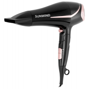 Фен SunWind SUHD 550 2200Вт черный/розовое золото, фото 