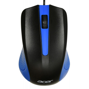 Мышь Acer OMW011 черный/синий оптическая (1200dpi) USB (3but), фото 