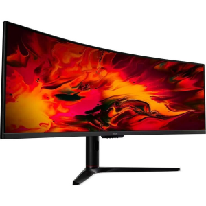 Монитор 49    ACER  Nitro EI491CRSbmiiiphx,  VA, 32:9,  1800R Curved , 3840x1080, 144Hz,4ms, 178°/178°, 400nits,  1xHDMI(2.0) + 2xHDMI(1.4) + 1xDP+ Audio Out, FreeSync Premium Pro, HDR 400, Hadj 95, 3Wx2, фото 