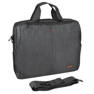 Сумка ExeGate BusinessPro EСС-012 Black, water resistant, черная, водоотталкивающий полиэстер, 15.6, фото 
