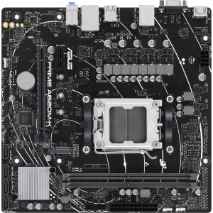 Материнская плата Asus PRIME A620M-K SocketAM5 AMD A620 2xDDR5 mATX AC`97 8ch(7.1) GbLAN RAID+VGA+HDMI, фото 