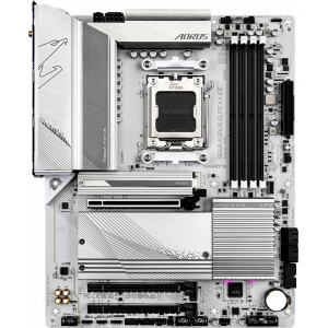 Материнская плата Gigabyte B650M A ELITE AX ICE SocketAM5 AMD B650 4xDDR5 mATX AC`97 8ch(7.1) 2.5Gg RAID+HDMI+DP, фото 