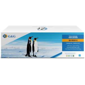 Картридж лазерный G&G GG-W2031X 415X голубой (6000стр.) для HP LJ M454/MFP M479, фото 