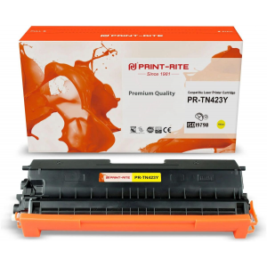 Картридж лазерный Print-Rite TFBAB3YPU1J PR-TN423Y TN-423Y желтый (4000стр.) для Brother DCP L8410CDW/HL L8260CDW/MFC L8690CDW, фото 