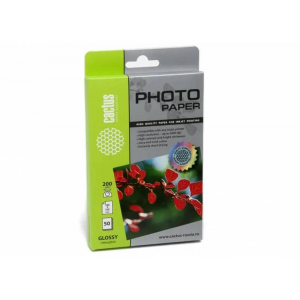 Фотобумага Cactus CS-GA620050 глянцевая A6 200 г/м2 50 листов, фото 
