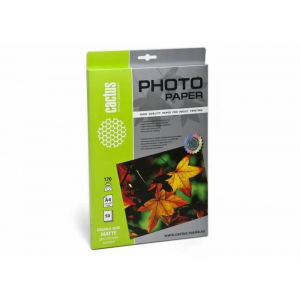 Фотобумага Cactus CS-MA417050DS матовая двусторонняя A4 170 г/м2 50 листов, фото 