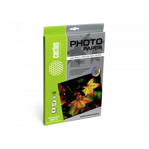 Фотобумага Cactus CS-MA422050DS матовая двусторонняя А4 220 г/м2 50 листов, фото 