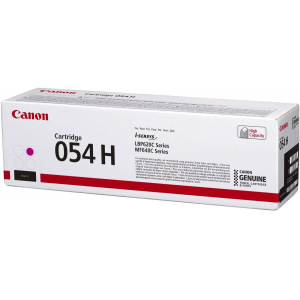 Тонер Картридж Canon 054 H M 3026C002 пурпурный (2300стр.) для Canon MF645Cx/MF643Cdw/MF641Cw/LBP623Cdw/621Cw, фото 