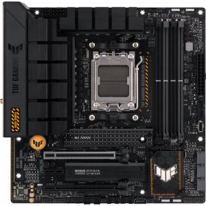 Материнская плата ASUS TUF GAMING B650M-PLUS WIFI AM5 micro-ATX 4xDDR5 2xPCIEx16 PCIEx1 2xM.2 HDMI DP 2.5GLAN WIFI (90MB1BF0-M0EAY0), фото 