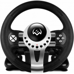 Руль SVEN GC-W700 (педали, вибро, скоба, лепестки, АКПП, D-pad, 12 кл, резин. вставки, PC/Xinput), фото 