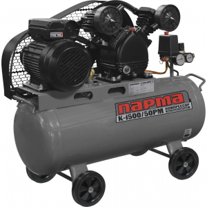 Компрессор поршневой Парма K-1500/50РМ масляный 202л/мин 50л 1500Вт серый/черный, фото 
