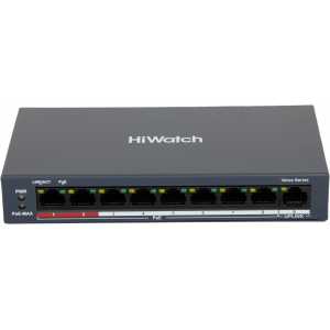 Коммутатор Hikvision HiWatch DS-S908P(B), фото 