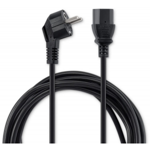 Кабель Buro BU-PCAB-5M-16A IEC C13 Евровилка угловой 5м, фото 