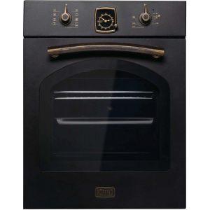 Встраиваемая электрическая духовка Korting OKB 4941 CRN / 59.6 х 45 x 55 см, Духовой шкаф в ретро-дизайне, ширина 45 см, аналоговые часы в классическом стиле Frank Muller, таймера с функцией отключения, 9 режимов нагрева, объем духовки 45 л, телескопическ, фото 