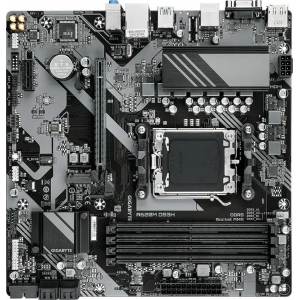 Материнская плата Gigabyte A620M DS3H, Socket AM5, 4xDDR5-5200, D-SUB+HDMI+DP, 1xPCI-Ex16, 1xPCI-Ex1, 4xSATA3(RAID 0/1/10), 1xM.2, 8 Ch Audio, GLan, (4+4)xUSB2.0, (2+2)xUSB3.2, 1xPS/2, mATX, RTL {10}, фото 