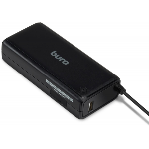 Блок питания Buro BUM-1130M90 ручной 90W 12V-24V 11-connectors 3.75A 1xUSB 1A от бытовой электросети, фото 