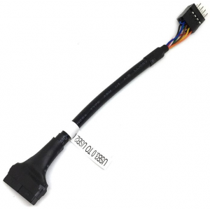 Переходник USB 3.0 Espada (внутр.) - USB 2.0 (внутр.) (10pinMto20pinF) (41275), фото 