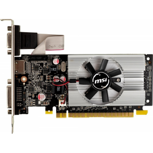 Видеокарта MSI PCI-E N210-1GD3/LP NVIDIA GeForce 210 1024Mb 64 DDR3 460/800 DVIx1/CRTx1 Ret, фото 