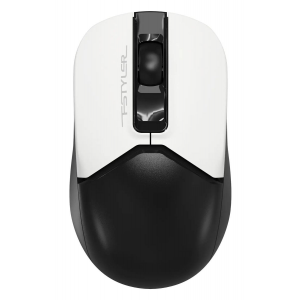 Мышь A4Tech Fstyler FG12S Panda белый/черный оптическая (1200dpi) silent беспроводная USB (3but), фото 