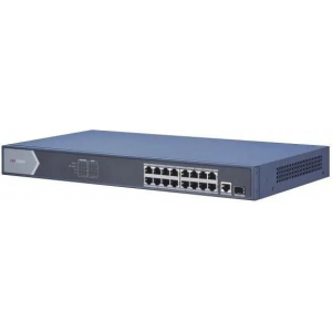 Коммутатор Hikvision DS-3E0518P-E 17G 1SFP 16PoE+ 230W неуправляемый, фото 