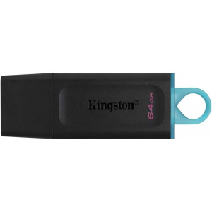 Флеш Диск Kingston 64Gb DataTraveler Exodia DTX/64GB USB3.1 черный/голубой, фото 