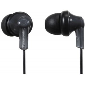 Наушники вкладыши Panasonic RP-HJE120 1.1м черный проводные в ушной раковине (RP-HJE120EEK), фото 
