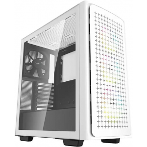 Корпус Deepcool CK560 WH без БП, боковое окно (закаленное стекло), 3xARGB LED 120мм вентилятора спереди и 1x140мм вентилятор сзади, белый, ATX, фото 