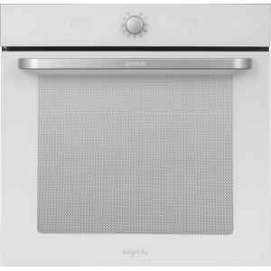Электрическая духовка Gorenje BOS67371SYW 60 см, 77 л, Коллекция: Simplicity, Очистка паром AquaClean, 12 режимов, белый цвет, фото 