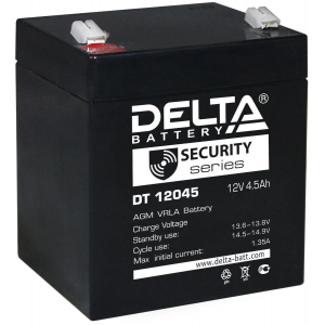 Батарея Delta DT 12045 (12V, 4.5Ah), фото 