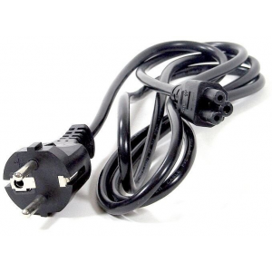 Кабель питания для ноутбуков 1.8m, 3-pin, с заземлением, 220V Telecom TP022-1.8-BK, фото 