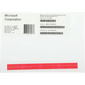 ПО Windows Svr Std 2022 64Bit English 1pk DSP OEI DVD 16 Core, фото 