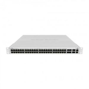 Коммутатор CRS354-48P-4S+2Q+RM Cloud Router Switch 354-48P-4S+2Q+RM with 48 x Gigabit RJ45 LAN (all PoE-out), 4 x 10G SFP+ cages, 2 x 40G QSFP+ cages, RouterOS L5, 1U rackmount enclosure, 750W PSU, фото 