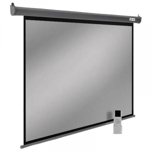 Экран Cactus 188x300см SIlverMotoExpert CS-PSSME-300X188-DG 16:10 настенно-потолочный рулонный тёмно-серый (моторизованный привод), фото 