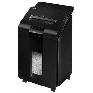 Шредер Fellowes AutoMax 100M (секр.P-4)/фрагменты/100лист./23лтр./скрепки/скобы/пл.карты, фото 