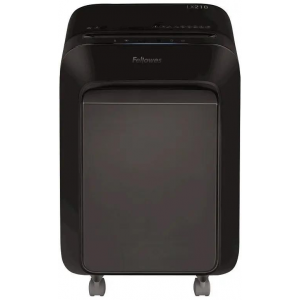 Шредер Fellowes PowerShred LX210 черный (секр.P-4) перекрестный 16лист. 23лтр. скрепки скобы пл.карты, фото 