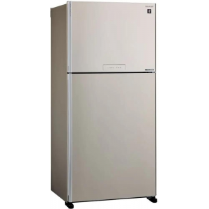 Холодильник Sharp SJ-XG60PMBE бежевый двухкамерный 422/178 л морозилка сверху, фото 