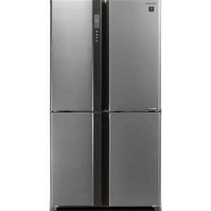 Холодильник Sharp SJ-EX93PSL нержавеющая сталь трёхкамерный  345/211 л морозилка снизу Side by Side, фото 
