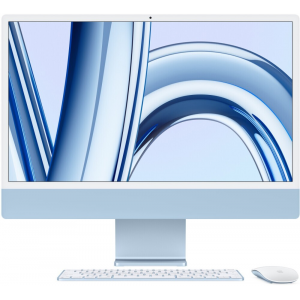Моноблок Apple iMac 24 Blue (M3/8Gb/256Gb SSD/MacOs) (MQRQ3ZP/A) Нужен переходник на EU, фото 