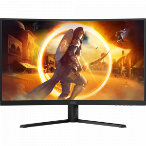 Монитор 32 AOC CQ32G4VE Black (VA, изогнутый, 2560x1440, 180Hz, 0.5 ms, 178°/178°, 300 cd/m, 80M:1, +2xHDMI 2.0, +DisplayPort 1.4), фото 