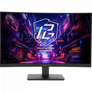 Монитор 27; ASRock Phantom Gaming PG27QRT1B Black (VA, 2560x1440, 2xHDMI+DP, 1 ms, 178°/178°, 300 cd/m, 180Hz, HDR400), фото 