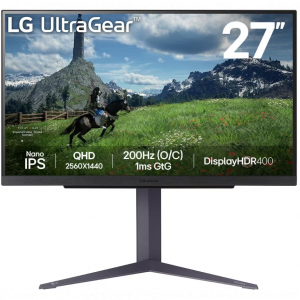 Монитор 27 LG UltraGear 27GS85Q-B IPS 2560x1440, 200 Гц, 1 мс, 16:9, 400 кд/м2, 2хHDMI, 1хDP, выход на наушники, черный, фото 