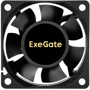 Вентилятор 12В DC ExeGate ExtraPower EP06025S3P (60x60x25 мм, Sleeve bearing (подшипник скольжения), 3pin, 4500RPM, 31dBA), фото 