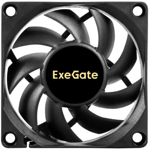 Вентилятор 12В DC ExeGate EX07015S3P (70x70x15 мм, Sleeve bearing (подшипник скольжения), 3pin, 3000RPM, 27dBA), фото 