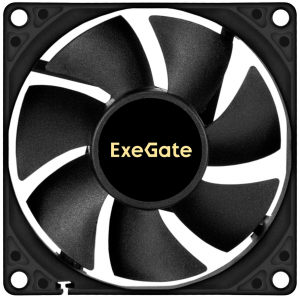 Вентилятор 24В DC ExeGate EX08020B3P-24 (80x80x20 мм, 2-Ball (двойной шарикоподшипник), 3pin, 4000RMP, 42,3dBA), фото 