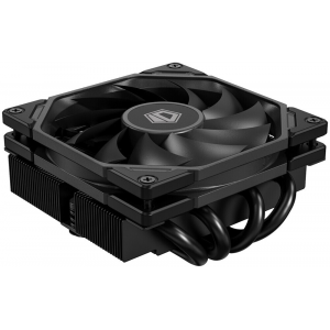 Кулер для процессора ID-COOLING IS-40-XT BLACK LGA1700/1200/115X/AM5/AM4 низкопрофильный высота 47mm (24шт/кор, TDP 100W, PWM, 4 тепл.трубки прямого контакта, FAN 92mm, черный) BOX, фото 