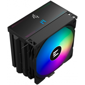 Кулер для процессора ZALMAN CNPS13X DS BLACK, 120mm FAN, 5 HEAT PIPES, 4-PIN PWM, 600-2000 RPM, 29,7 DBA MAX, HYDRO BEARING, ARGB TOP COVER, LIVE CPU TEMPERATURE DISPLAY, FULL SOCKET SUPPORT, фото 