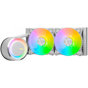 СВО MSI MAG CORELIQUID E240 WHITE 2x ARGB Fan, ARGB Block LGA 1200/1700 AM5/AM4 (306-7ZW5E27-C24), фото 